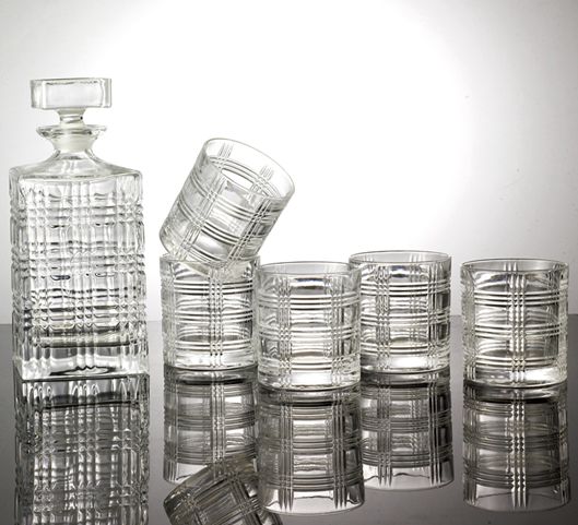 高檔歐美7件套水晶酒酒威士忌伏特加酒瓶酒杯套裝