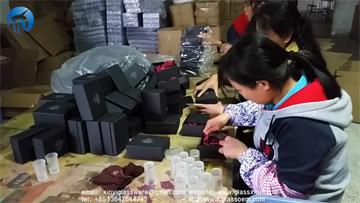 玻璃小酒杯包裝流程